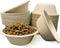JETKONG 12 oz/1.5 cup Disposable Dog Bowls 100pk, 100% Compostable Pets Feeding Bowls Paper Dog Travel Bowls Great for Dry and Wet Dog Food or Wat...