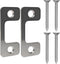 Adjustable Strike Plate for Exterior Doors - Reinforced Security with Large Deadbolt Hole for Deadbolts and Electronic Locks - Home and Rental Sec...
