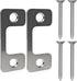 Adjustable Strike Plate for Exterior Doors - Reinforced Security with Large Deadbolt Hole for Deadbolts and Electronic Locks - Home and Rental Sec...