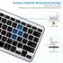 Bluetooth Keyboard, Ultra-Slim Wireless Keyboard for iPad, Rechargeable Ergonomic Computer Keyboard for iOS, Android, Windows PC Tablets Phone, Bl...