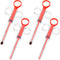 Nuanchu 4 Pieces Pet Pill Plunger Popper for Small Cats Dogs Pill Gun Dispenser Shooter Pet Piller Soft Tip Tablet Syringe Pusher Animal Medicine ...