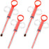 Nuanchu 4 Pieces Pet Pill Plunger Popper for Small Cats Dogs Pill Gun Dispenser Shooter Pet Piller Soft Tip Tablet Syringe Pusher Animal Medicine ...