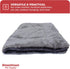 Downtown Pet Supply - Dog Crate Mat - Comfort Dog Bed or Cat Bed - Soft Fleece Nap Mat - Easy Maintenance, Machine Washable Dog Bed - Charcoal/Sil...