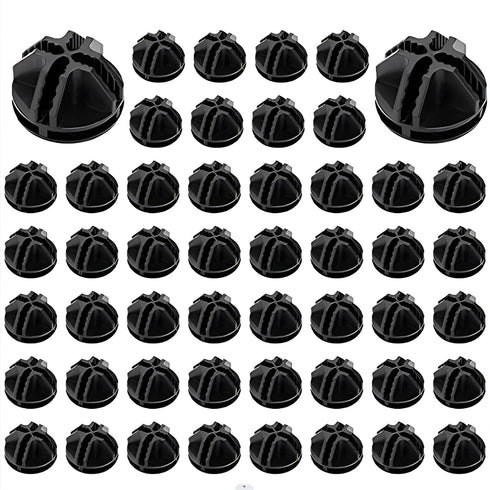 HOWDIA 3.6?cm?/?1.417? ABS Plastic Wire Cube Connectors (50?Pack) – Quick Snap-On Fit | Suitable for 4?mm Wire Grids, Small Animal Playpen & Mesh ...
