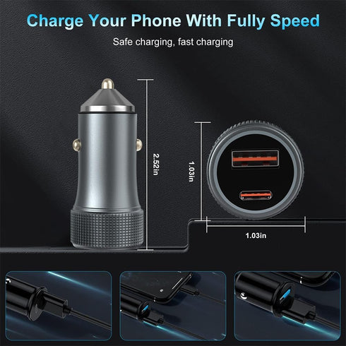 45W USB C Car Charger ETIBIG, a Super-Fast Automobile Charger with USB C for iPhone 15 Fast Charging, is Compatible with iPhone 15 Pro/Max/14. It ...