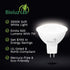 Bioluz LED 6 Pack MR16 LED Bulb 50W Halogen Replacement Non-Dimmable 7w 3000K 12v AC/DC UL Listed Pack of 6...