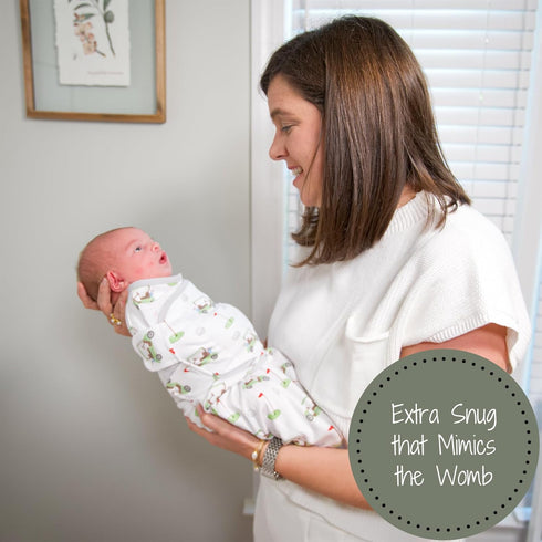 Baby Swaddles, 100% Organic Cotton Swaddles for Newborns Boys and Girls, 0-3 Months Baby Swaddle Sacks with Easy Change Zipper, Velcro Swaddle Neu...