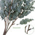 3 Pack of Artificial Eucalyptus Stem Shrub Faux Eucalyptus Leaves Spray Artificial Greenery Stems Fake Silver Dollar Branches Plants for Home Wedd...