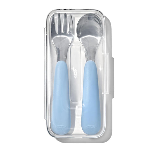 OXO Tot On-The-Go Fork and Spoon Set - Dusk...