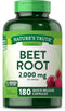 Nature's Truth Beet Root Capsules | 2,000mg | 180 Count | Non-GMO and Gluten Free Supplement...