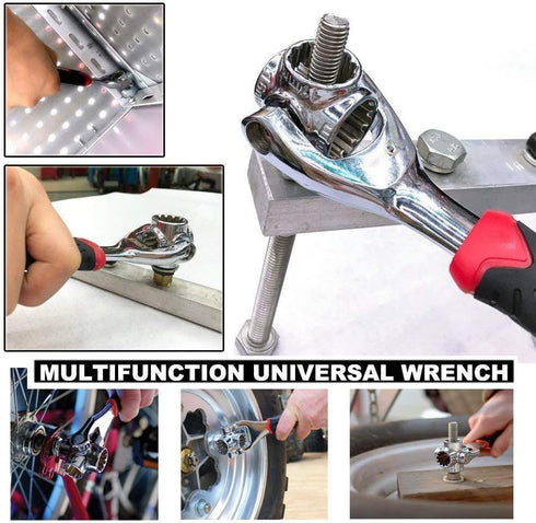 Universal Wrench 48 in 1 Socket Wrench Multifunction Wrench Tool with 360 Degree Rotating Head, Spanner Tool for Home and Car Repair...