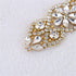Gold Rhinestone Belts Crystal Wedding Dress Sash Applique with Beaded Jeweled Sequin Diamond Embellishments Hot Fix Iron on for Bridal Bridesmaid ...