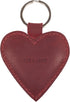 Hide & Drink, Heart-Shape Keychain, Key Organizer, Keyring Holder, Cute Accessories, Full Grain Leather, Handmade, Sangria...