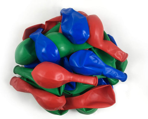 KADBANER Green Red Blue Balloons,100 Pack 12 Inch Latex Balloons,for Wedding Birthday Party Baby Shower Christmas Party Decorations...