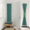 PONY DANCE Sidelight Door Curtain - Rod Pocket Blackout Panels Window Curtain Drapery Privacy Protect for Sliding Glass French Door with Bonus Tie...