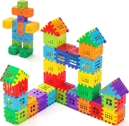 Interlocking Building Blocks Toys for Kids - Toddlers Building Blocks Educational Toys Set 70 PCS4...
