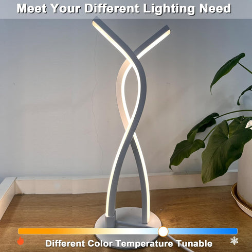 Daymeet Table Lamp for Bedroom, Bedside Lamps for Nightstand Dimmable, 3 Color Temperatures Night Stand Light with Remote and APP Control Desk Lam...