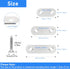 32 Pcs Flat Plate Straight Bracket Flat Metal Brace,Metal Fixed Connecting Plate,60mm Metal Stainless Straight Braces for Furniture Support,with 6...