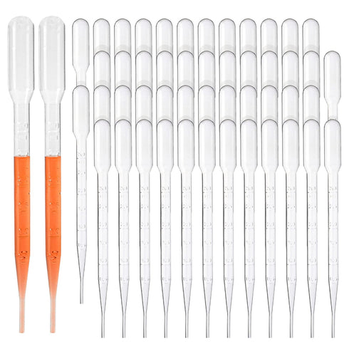 Disposable Transfer Pipettes Dropper 3ml Plastic Pasteur Pipette Calibrated Lab Pipettes, Low Density Polyethylene (LDPE), Pack of 200...