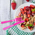 Party Dimensions Plastic Hot Pink | Pack of 48 Cutlery Combo, 48 count...