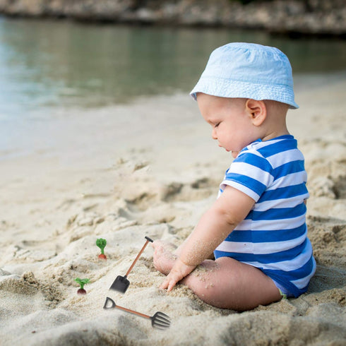 13pcs Mini Garden Plant Tools Miniature Lifelike Farm Shovels Rakes Toy Fairy Gardening Tools for Indoor Garden Plant Sand Table Props...