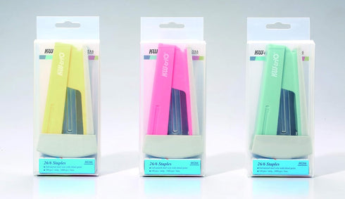 Cute Swing Stapler, 20-Sheet Capacity, with 1000 Staples (Pink)...