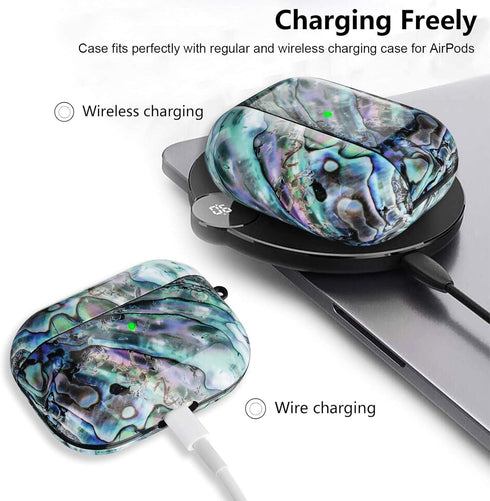 CAGOS for Airpod Pro Case, Come with Airpod Cleaner Kit, Cute Airpods Pro 2nd/1st Generation Case Cover Hard TPU Protective iPod Pro Case with Key...