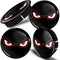 Set of 60mm - 56mm / 2.36" - 2.20" / Universal Black No Fear Eyes Car Rims Alloy Wheel Tuning Center Caps Hub Centre Hubcaps Cover C 40...
