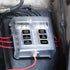 WUPP 12 Volt Fuse Block, Waterproof Boat Fuse Panel with LED Warning Indicator Damp-Proof Cover, 6 Circuits with Negative Bus Fuse Box for Car Mar...