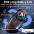 Motorcycle Bluetooth Headset Helmet Speaker Intercom Earphone Motorcycle Headphones for All Helmets CVC Intelligent Noise Reduction/Automatic Answ...