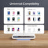 Wireless Charger Station USB C Port 30W 3 in 1 Wireless Charging Pad with Night Light for iPhone 15/14/13/12/Sumsung/Google...