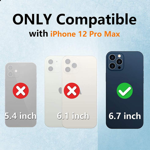 SPIDERCASE Designed for iPhone 12 Pro Max Case, Waterproof Built-in Screen Protector, Shockproof Full Body Cover Rugged Case for iPhone 12 Pro Max...