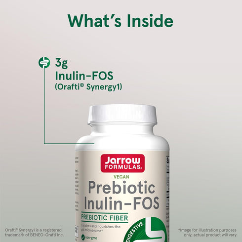 Jarrow Formulas Prebiotic Inulin FOS Prebiotic Fiber Supplement, 6.3 Oz, Prebiotics for Gut Health and Digestive Support, Approx. 47 Servings...