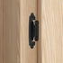 4 Pack (2 Pair) Matte Black Self Closing Cabinet Hinges for Flush Mount Kitchen Cabinet Door, 1/2" Overlay (Variable) Face Frame Semi Concealed Ki...