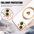 for iPhone 13 Magnetic Case, Luxury Cute Love Heart Design Plating Edge Case with MagSafe for Women Girls Soft TPU Shockproof Full Protective Case...