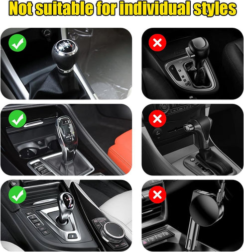 2 PCS Car Gear Shift Knob Cover & Handbrake Cover, Comfortable Anti-Slip Auto Shift Knob Protector, No Scratch Hand Brake Lever Handle Cover(Rose ...