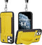 TOOVREN Phone Case for iPhone 11 Pro Wallet Case Lanyard Neck Strap with Kickstand Leather Card Holder Adjustable Detachable Necklace, Phone Prote...