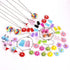 HSWE 263 PCS Charm Bracelet Making Kit,Colorful Gummy Candy Bear Milk Tea Lollipop Flower Pendant Charms Cute Funny Mushroom Earring Necklace DIY ...