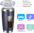 VEGOND 20oz Tumbler with Lid and Straw Stainless Steel Tumbler Cup Vacuum Insulated Double Wall Travel Coffee Mug Powder Coated Coffee Cup(Navy Bl...