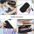 Large Capacity Black Spider Web Pencil Case with Zippers Storage Pouch Holder Pencil Box Marker Organizer Bag with Compartments for Office Supplie...