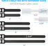70 PCS Reusable Cable Ties with Hook and Loop, Multi-purpose Adjustable Cable Management Wire Ties & 10 PCS Cable Labels, Cord Organizer for Home,...