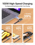 SOOPII 100W Right Angle USB C to USB C Cable,10FT Zinc Alloy Braided Type-C Cable with LED Display for lphone 15, lPad Air/Pro,MacBook Pro,Samsung...