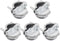 5Pack 1 inch NM Cable Clamp Type Connectors for Metallic Conduit Protect Cables Silver-Zinc...