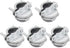 5Pack 1 inch NM Cable Clamp Type Connectors for Metallic Conduit Protect Cables Silver-Zinc...