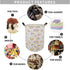 19.7 Inches Large Laundry Basket Waterproof Round Cotton Linen Collapsible Storage bin with Handles for Hamper Kids Room,Toy Storage (Rainbow)...