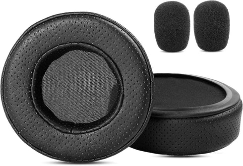 TaiZiChangQin Thicker Upgrade Ear Pads Ear Cushions Mic Foam Replacement Compatible with Mpow 071 USB Headphone (Protein Leather Earpads Black)...