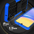 for Samsung Galaxy A15 5G Case with 2 Pack Screen Protector,Military Grade Shockproof, Heavy Duty Robust Bumper Cover with Kickstand for Galaxy A1...