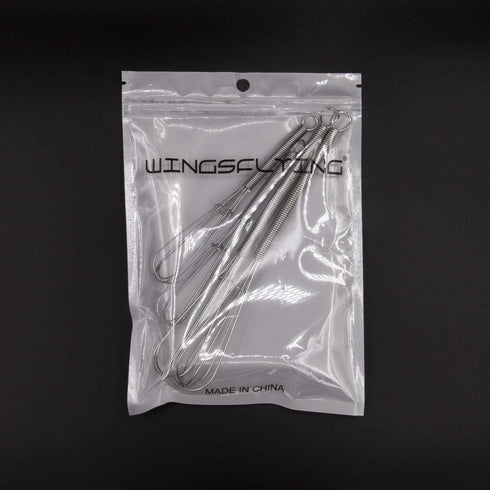 4 Pack Mini Wire Kitchen Whisks Small Egg Whisk Gravy Sauce Mini Whisk Silver-Each of 2PCS 5 Inches and 7 Inches...