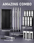 Four Candies 0.5mm Mechanical Pencil Set with Case - 4PCS Metal Mechanical Pencils, 8 Tubes HB #2 Lead Refills, 3PCS 4B Erasers and 9PCS Eraser Re...