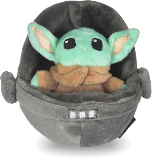 STAR WARS for Pets Baby Yoda The Child in Cradle Ball Figure Dog Toy | Small Plush Toys Fabric Plush Dog Toy, Squeaky Plush Toys for All Dogs,Mult...